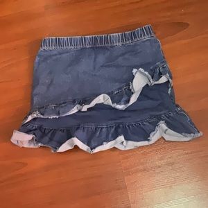 Women’s jean layered skirt
